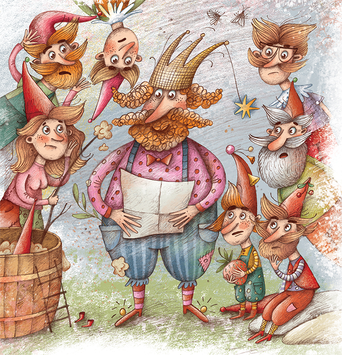 Иллюстрация к книге "Мика. Секрет восьмого гнома"