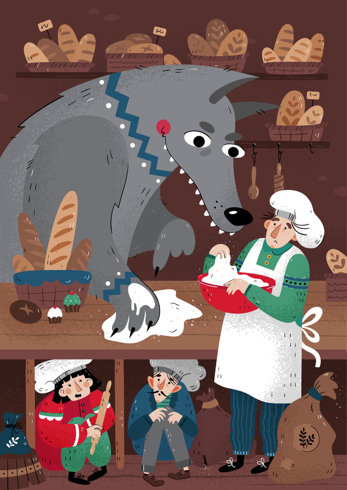 Волк в пекарне