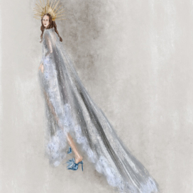 Valentino fashion illustration 