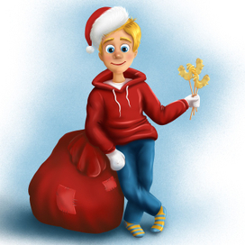 Дед Мороз подросток