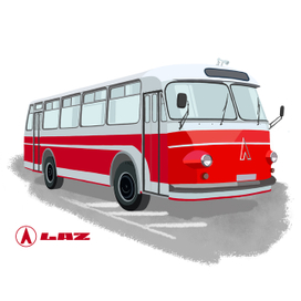 Серия "Ретроавтобусы" ЛАЗ