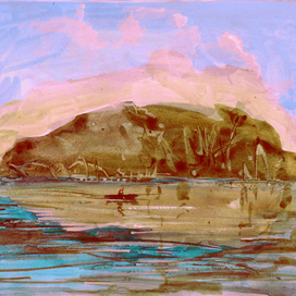 Just watercolor. Recreation.