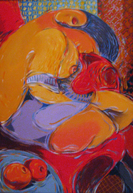 "девушка в красном кресле"2