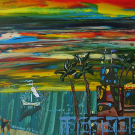 Закат на Кипре