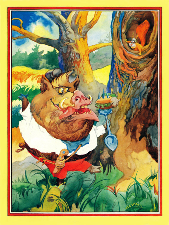 Белорусская народная сказка   "Как кот зверей напугал" Иллюстрация 4