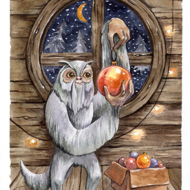 демимаска готовится к новому году