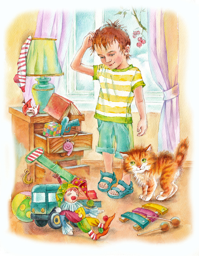 Иллюстрация к детским рассказам М. Георгиева