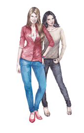 Футбольные болельщицы. Персонажи для игры