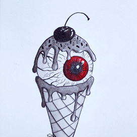 Мороженное на хеллоуин