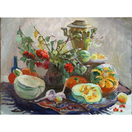 Натюрморт с тыквами