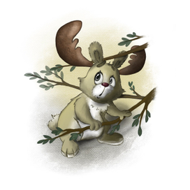 Иллюстрация к  сказке "Отчего у зайца длинные уши?"