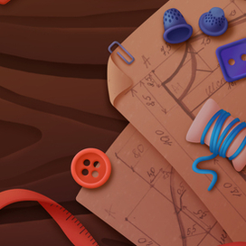 Фон "стол швеи"