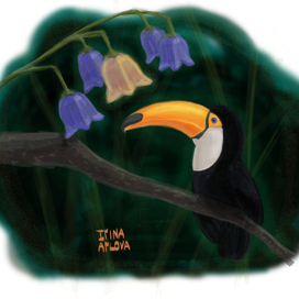 Тукан с колокольчиками