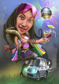 клубная девушка