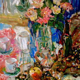 Утренние розы. Фрагмент