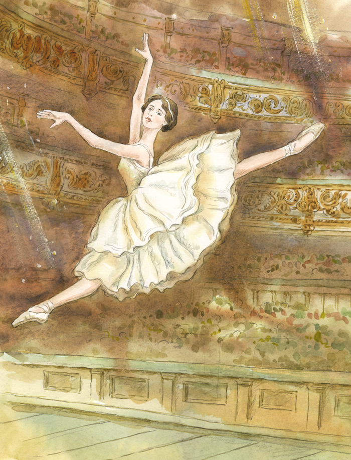 Жизель. Для книжки о балерине Анне Павловой