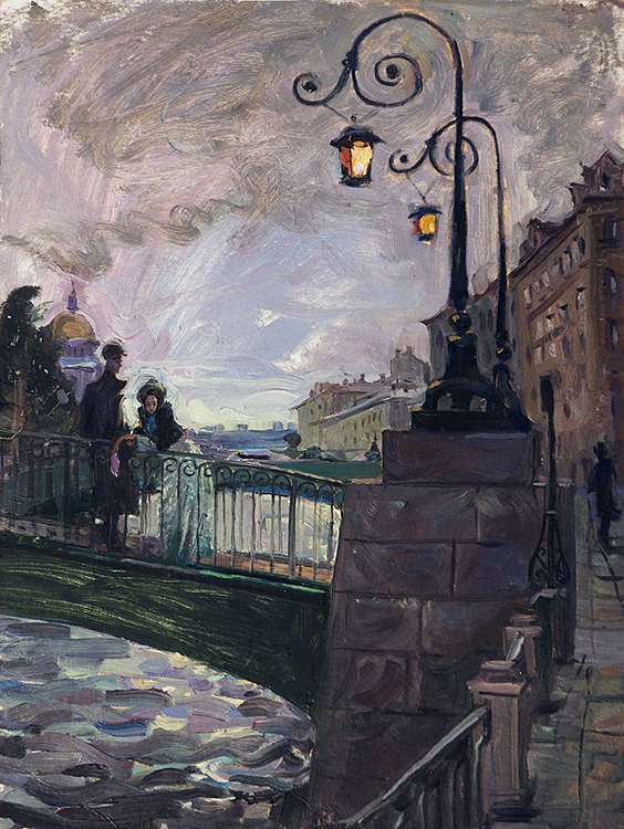 Иллюстрация к произведению Ф.М.Достоевского "Белые ночи"