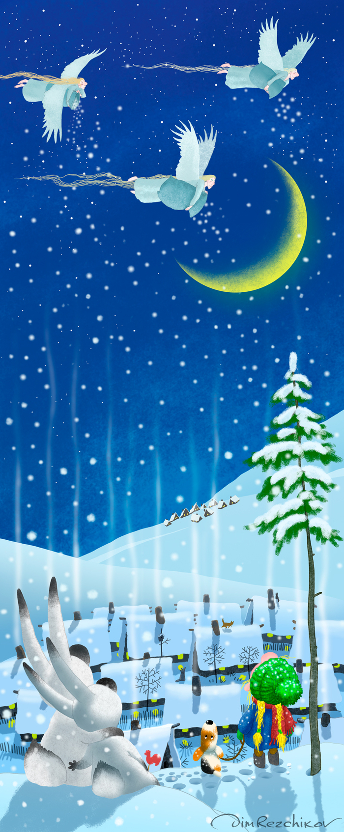 Декабрь, снегопад )))