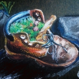 Ботинок-кашпо