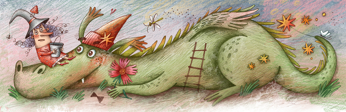 Иллюстрация к книге "Мика. Секрет восьмого гнома"