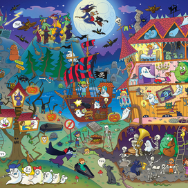 Не боимся темноты. Виммельбух поле 