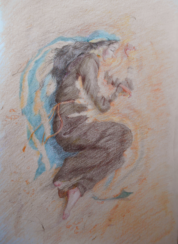 заснувшая в песках