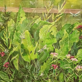 Среди зелени