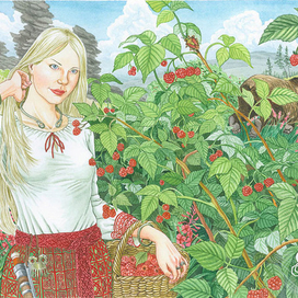 Малина (серия &quot;Ягоды наших лесов&quot;)