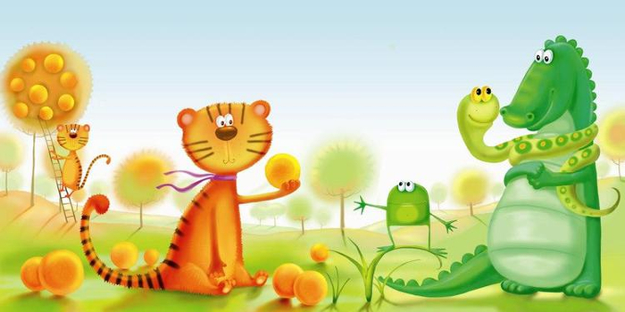 оранжевый-зелёный