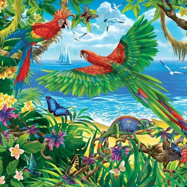 райские кущи)) для пазлов