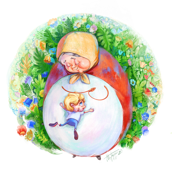 В гостях у бабушки/Visit to the grandmother