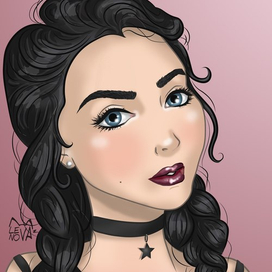 Иллюстрация по фото в стиле Дисней