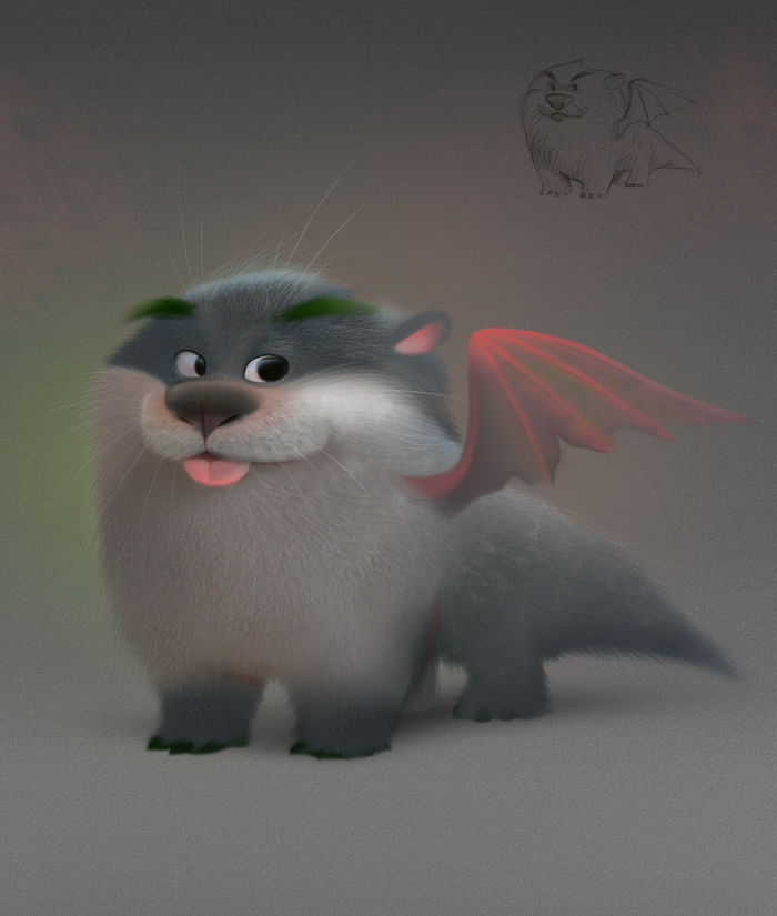 Пушистый летун Олег