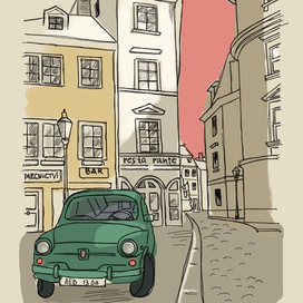 Городской скетч