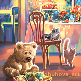 фрамент новогодней иллюстрации