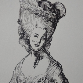 Портрет дамы в голубом (копия) 