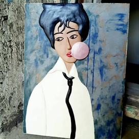 "Дама с жвачкой"