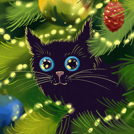 Новогодний котик 6