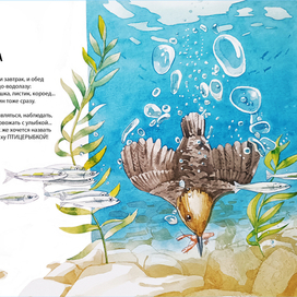 Иллюстрация к стихотворения "Оляпка" в сборнике стихов и рассказов "Оляпка 15 - страна Взросляндия" "