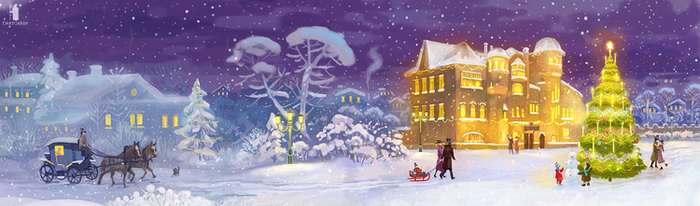 Новогодняя открытка для РИА банка