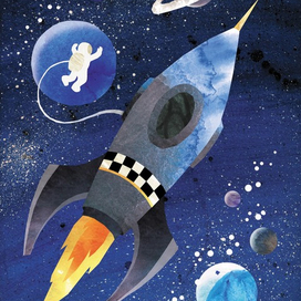 Иллюстрация к детской книге "Семь Цветов Радуги"