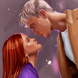 Цифровой парный портрет по фото