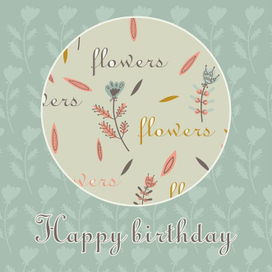 открытка цветы