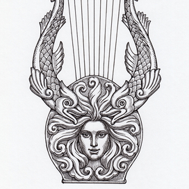 Эскиз музыкального инструмента, "Песня Сирены".