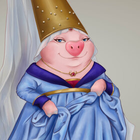 Lady pig