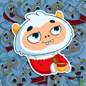 Йети. Стикеры для Teletgram