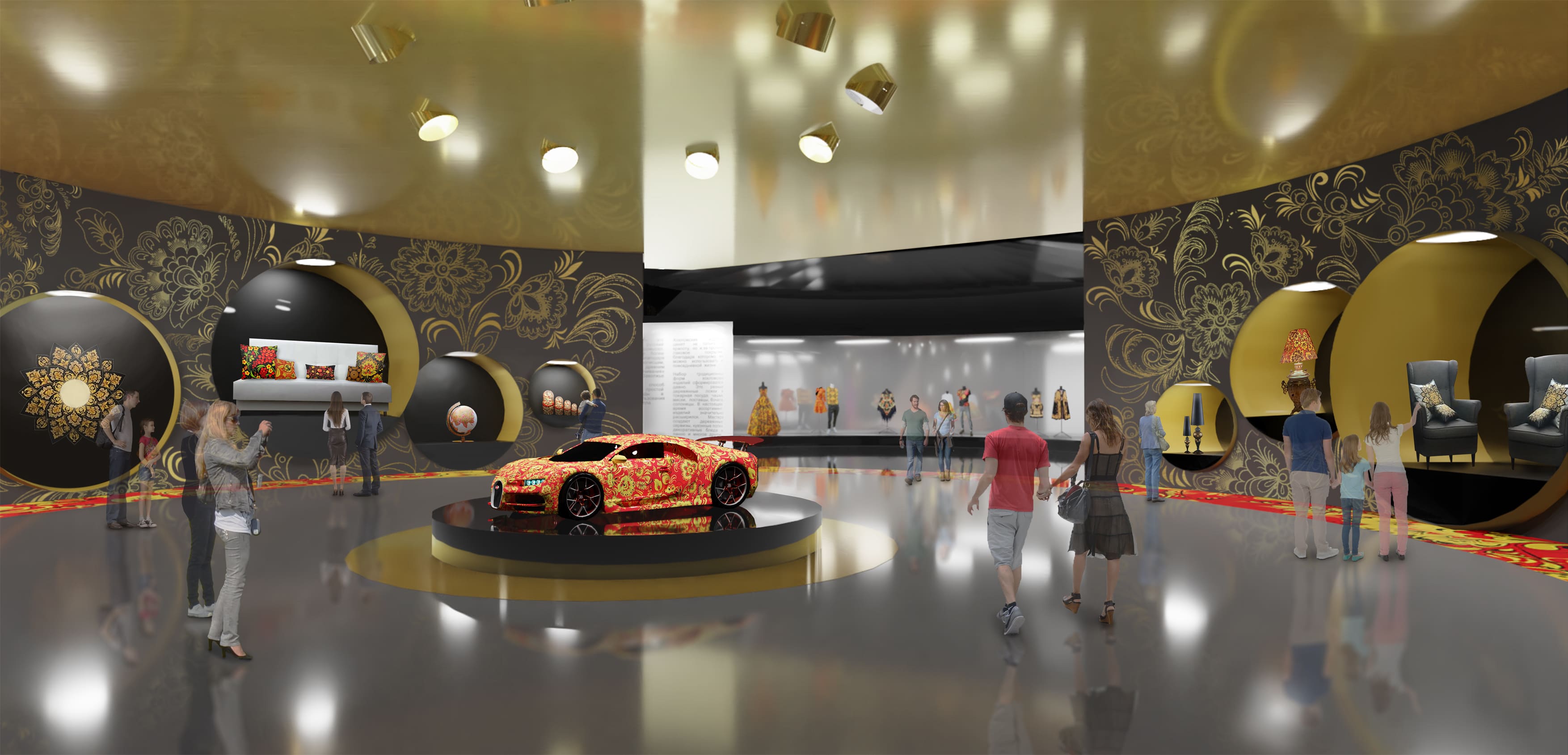 Проект выставочного павильона народных промыслов «ХОХЛОМА».