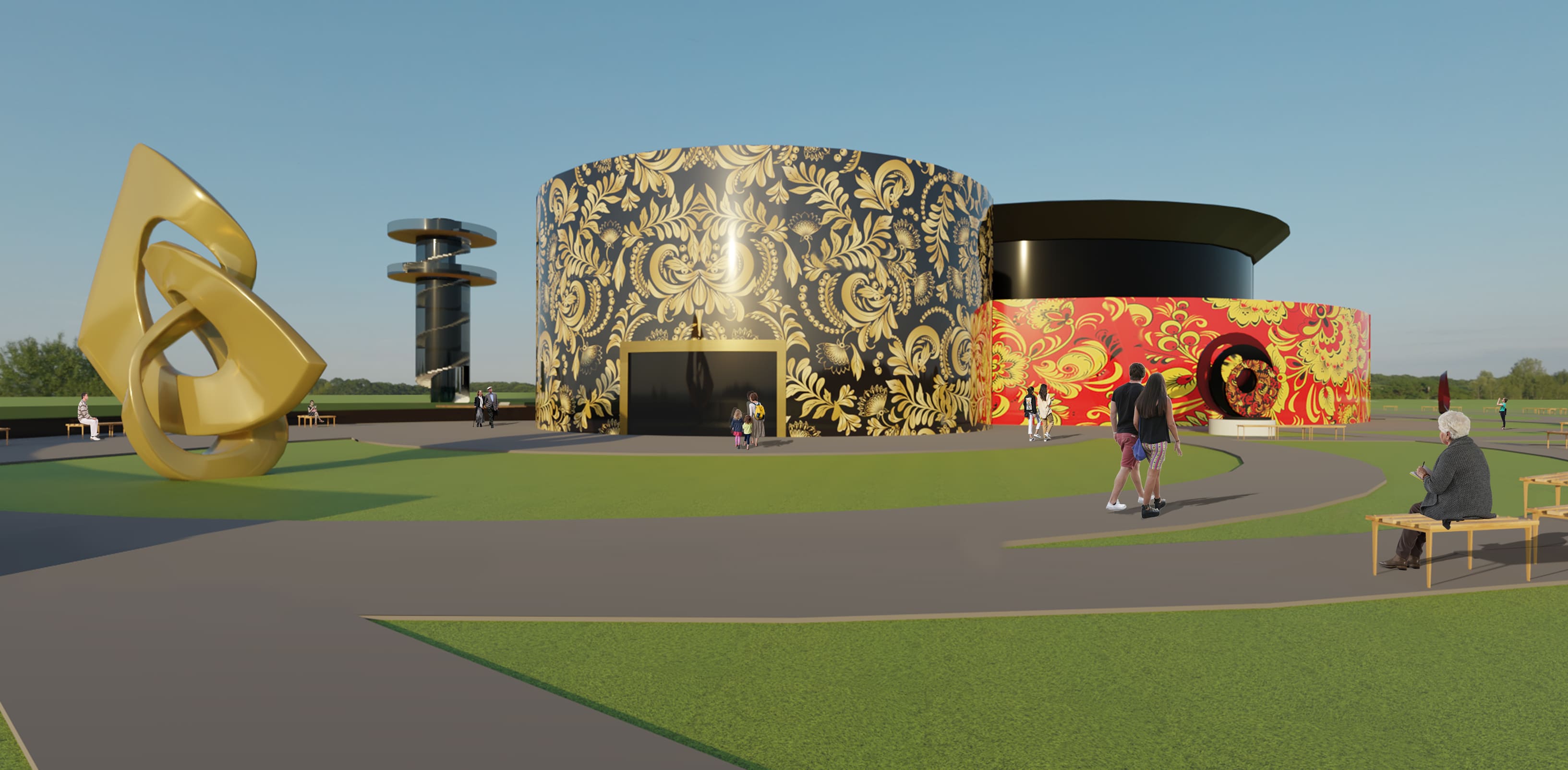 Проект выставочного павильона народных промыслов «ХОХЛОМА».