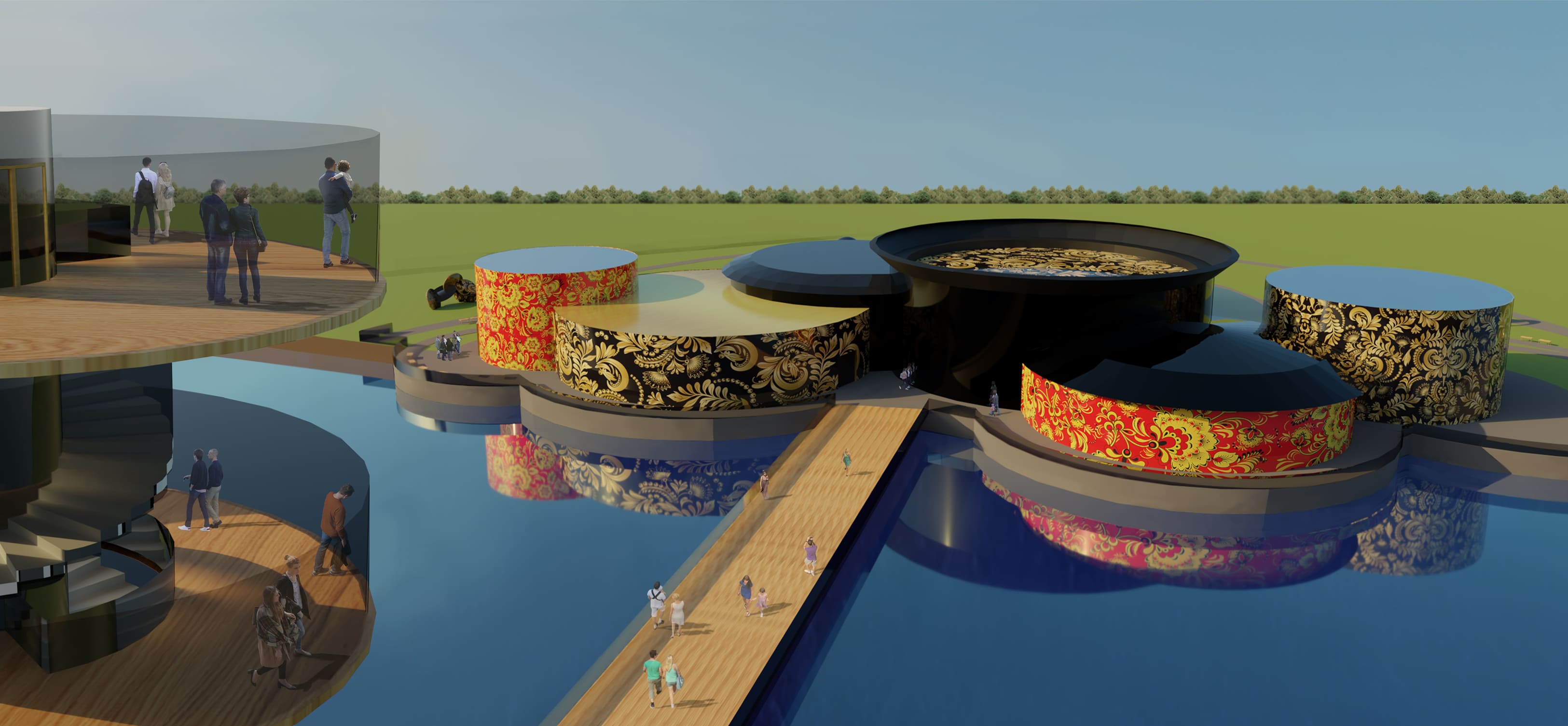 Проект выставочного павильона народных промыслов «ХОХЛОМА».