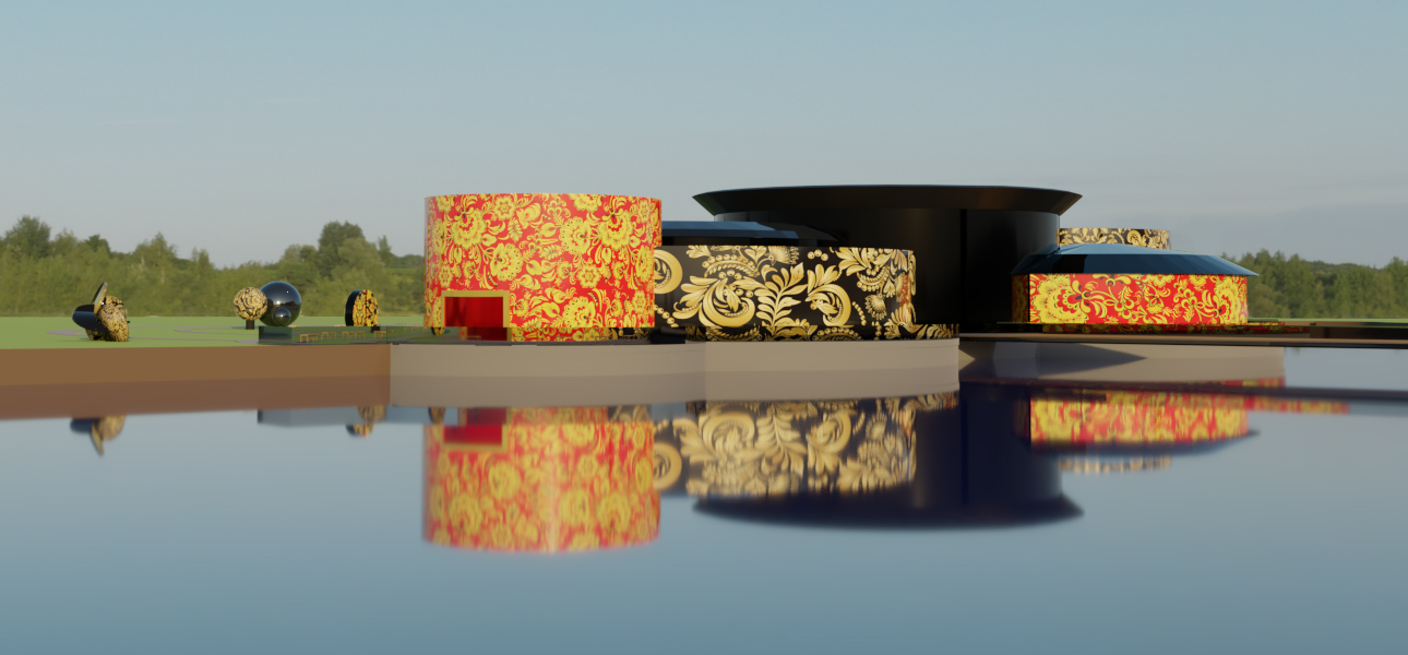 Проект выставочного павильона народных промыслов «ХОХЛОМА».